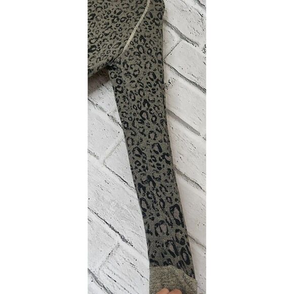 Sundry Ivory Leopard-print Long-Sleeved Women's Size 0 XS Hooded jacket - Picture 5 of 8